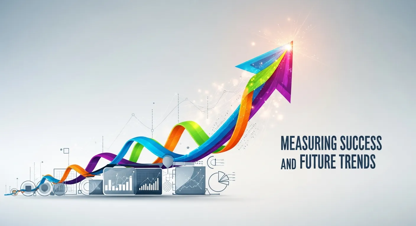 Digital analytics dashboard showing influencer marketing ROI, engagement rate, and conversion performance metrics