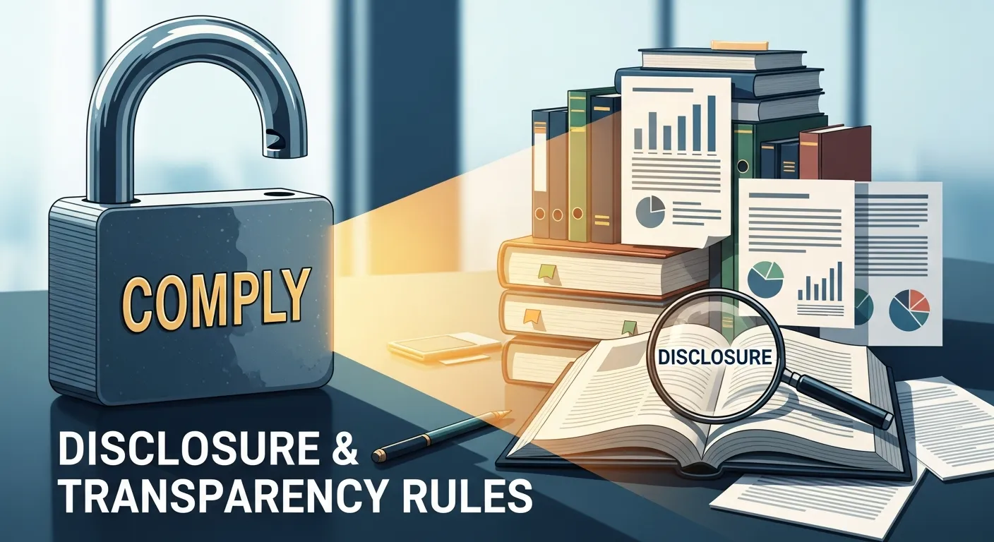 Comply With Disclosure and Transparency Rules