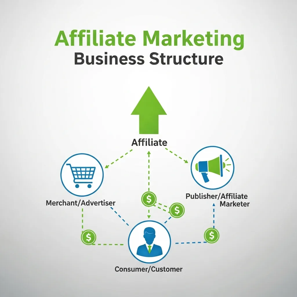 Affiliate marketing business structure