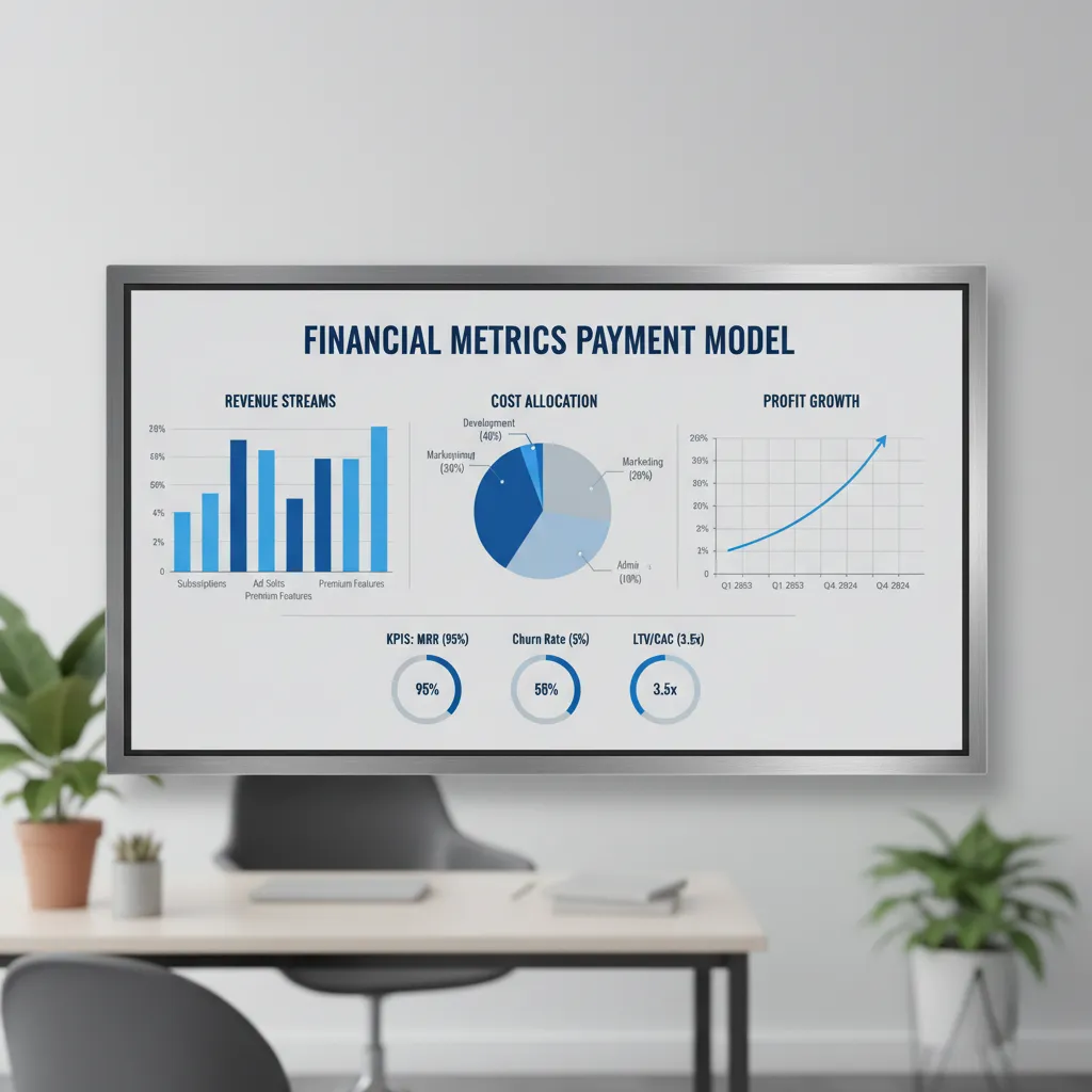 Financial metrics payment model chart