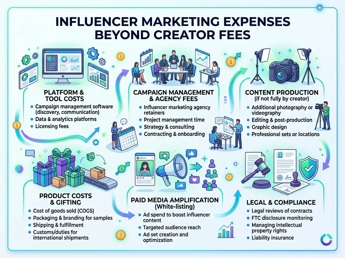 Influencer Marketing Expenses Beyond Creator Fees