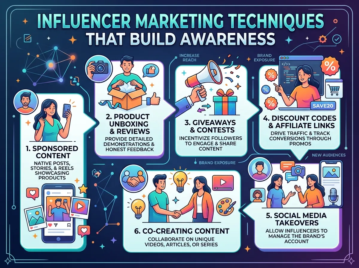 Influencer Marketing Techniques That Build Awareness
