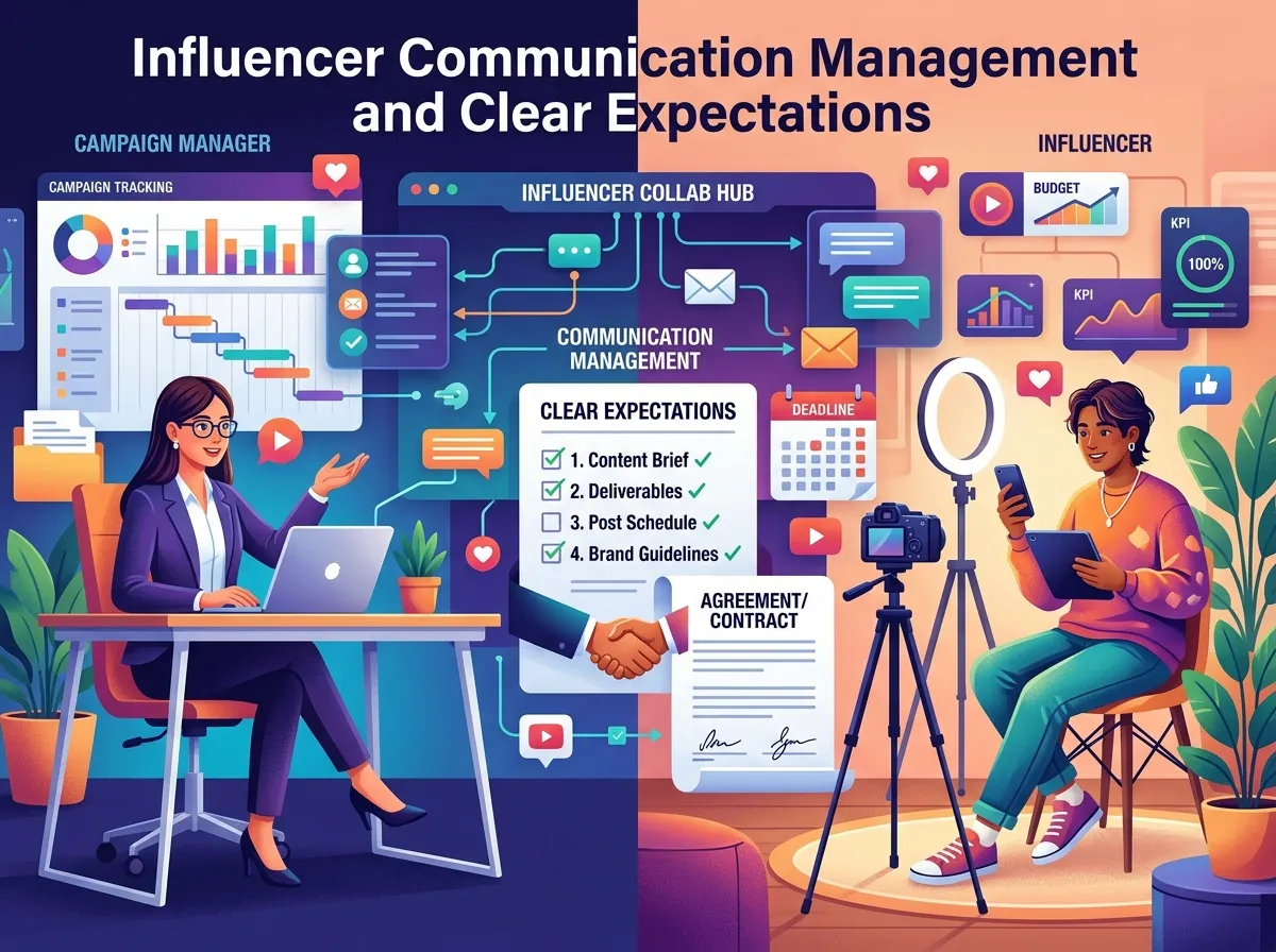 Influencer Communication Management and Clear Expectations