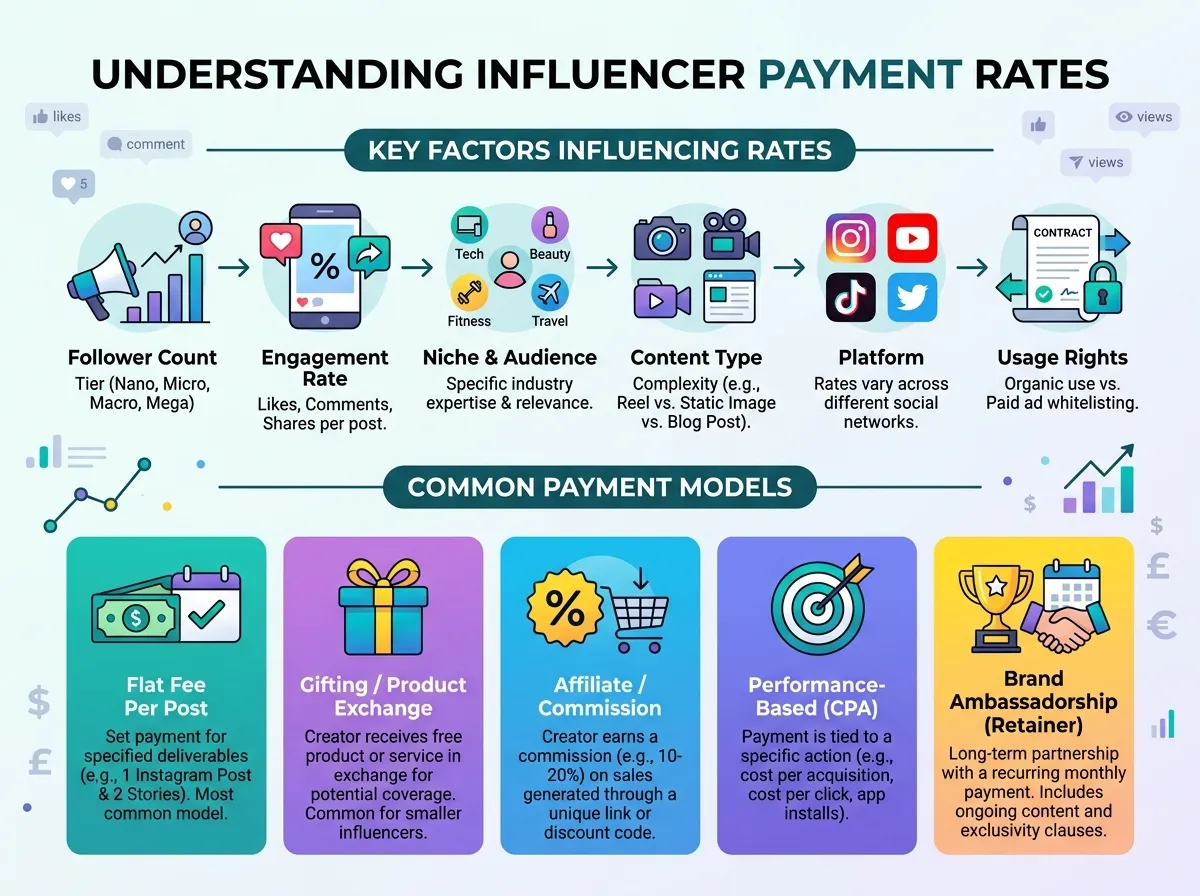 Influencer Payment Rates