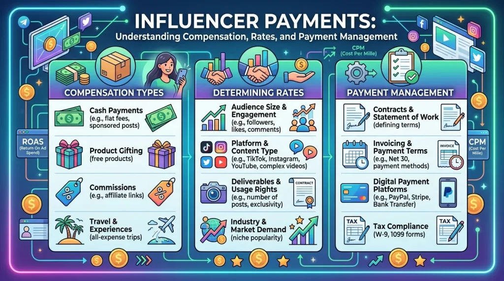 Influencer Payments Understanding Compensation, Rates and Payment Management